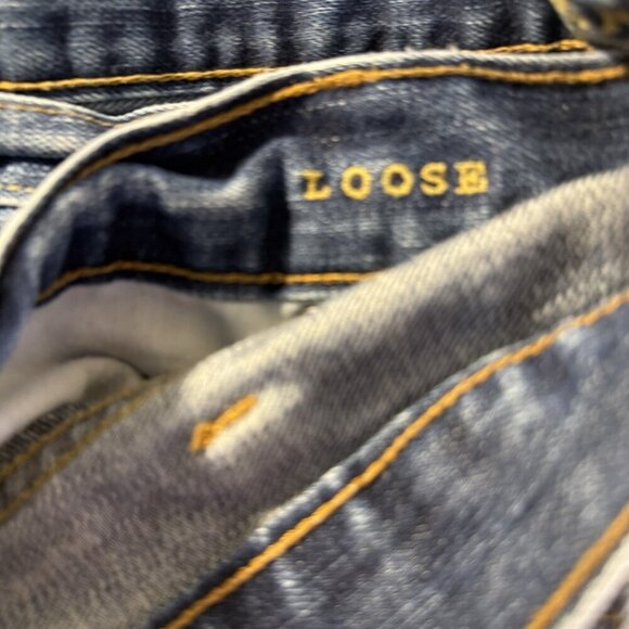 American Eagle Loose Fit Jeans Men's Tagged Size 38x32 Measured 28x30.5 - Picture 7 of 8